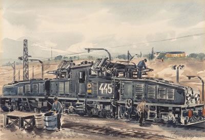 Mine Locomotive by Karel Kupka - Auction record, sale price, and art valuation. Compare with similar artists and explore comparable artworks.