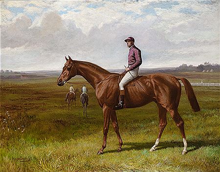Sample artwork by Adrian Jones (1845 - 1938), known for equestrian genre painting, horse portraits, dignitaries and memorial sculpture - View similar artists and auction records