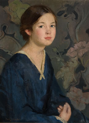 Child in a Blue Dress