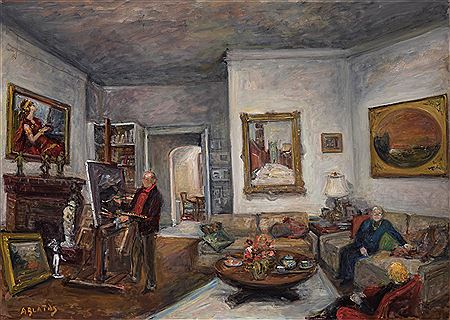 Artist's Studio by Arbit Blatas - Auction record, sale price, and art valuation. Compare with similar artists and explore comparable artworks.