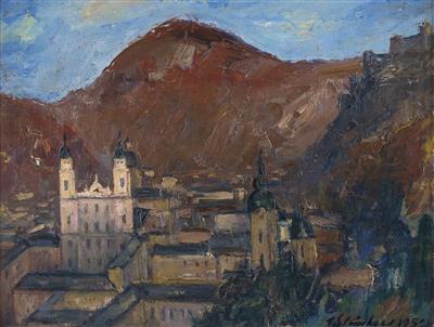 Herbstabend in Salzburg vom Mönchsberg gesehen by Anton Steinhart - Auction record, sale price, and art valuation. Compare with similar artists and explore comparable artworks.