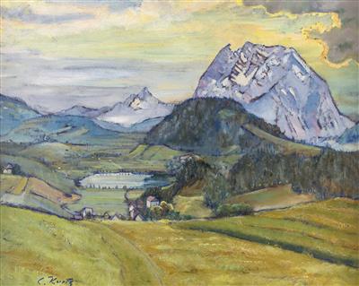 Blick auf den Grimming im Ennstal