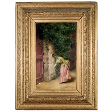 Recogiendo la carta by Enrique Melida - Auction record, sale price, and art valuation. Compare with similar artists and explore comparable artworks.