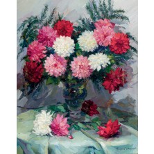 "Últimas dalias" by Miguel Angel Vaquer - Auction record, sale price, and art valuation. Compare with similar artists and explore comparable artworks.