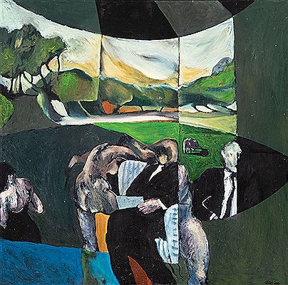 Sample artwork by Ross Ritchie (Born 1941), known for landscape painting - View similar artists and auction records