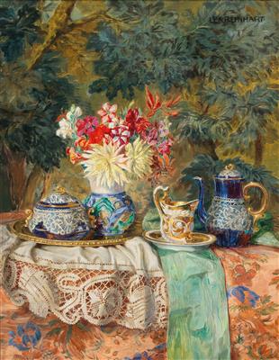 Still Life with Decorative Objects and a Bouquet of Flowers