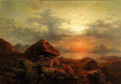 Hunting Reindeer in the Far North by Georg Eduard Otto Saal - Auction record, sale price, and art valuation. Compare with similar artists and explore comparable artworks.
