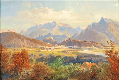 View of Salzburg by Friedrich Zeller - Auction record, sale price, and art valuation. Compare with similar artists and explore comparable artworks.