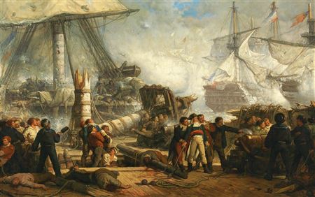 Lord Nelson at the Battle of Trafalgar by Hendrik Frans Schaefels - Auction record, sale price, and art valuation. Compare with similar artists and explore comparable artworks.