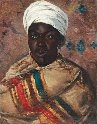 Portrait of a young Oriental woman by Cesare Biseo - Auction record, sale price, and art valuation. Compare with similar artists and explore comparable artworks.