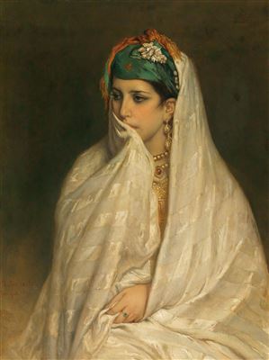 Sample artwork by Jean François Portaels (1818 - 1895), known for orientalist painting, figure and genre, teaching - View similar artists and auction records