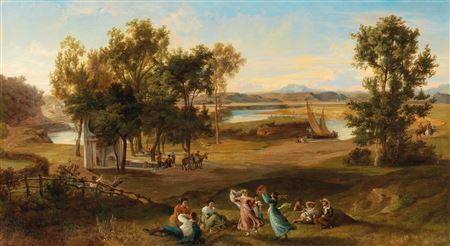 An idyllic southern landscape by Josef Hoffmann - Auction record, sale price, and art valuation. Compare with similar artists and explore comparable artworks.