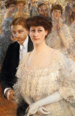 Soirée by Henri Royer - Auction record, sale price, and art valuation. Compare with similar artists and explore comparable artworks.