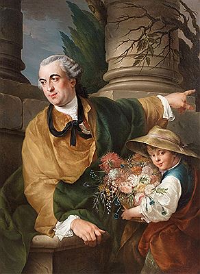 Portait of Charles-Claude de Flahaut de la Billarderie, Comte d’Angiviller, with a child