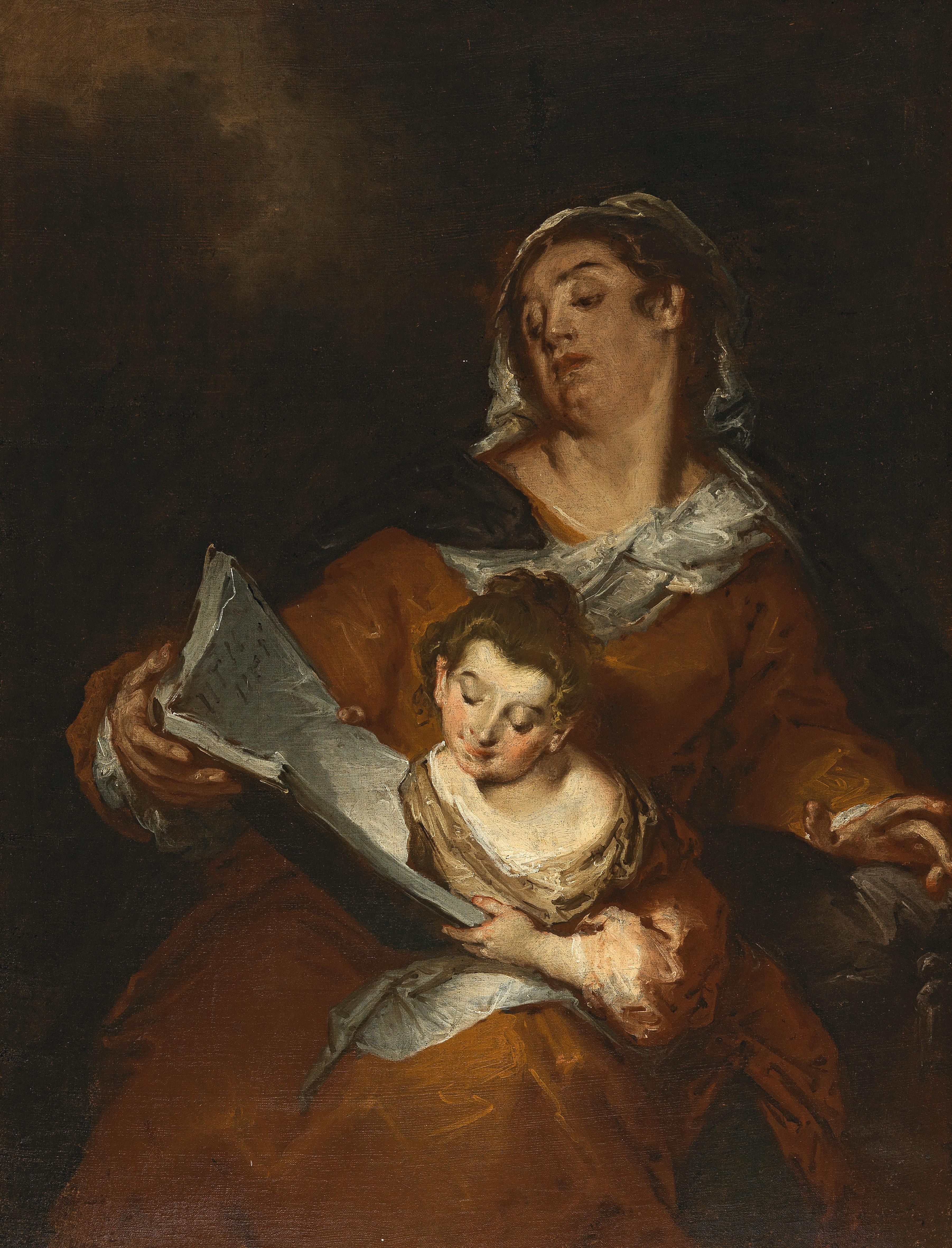 The Education of the Virgin by Giuseppe Bazzani - Auction record, sale price, and art valuation. Compare with similar artists and explore comparable artworks.