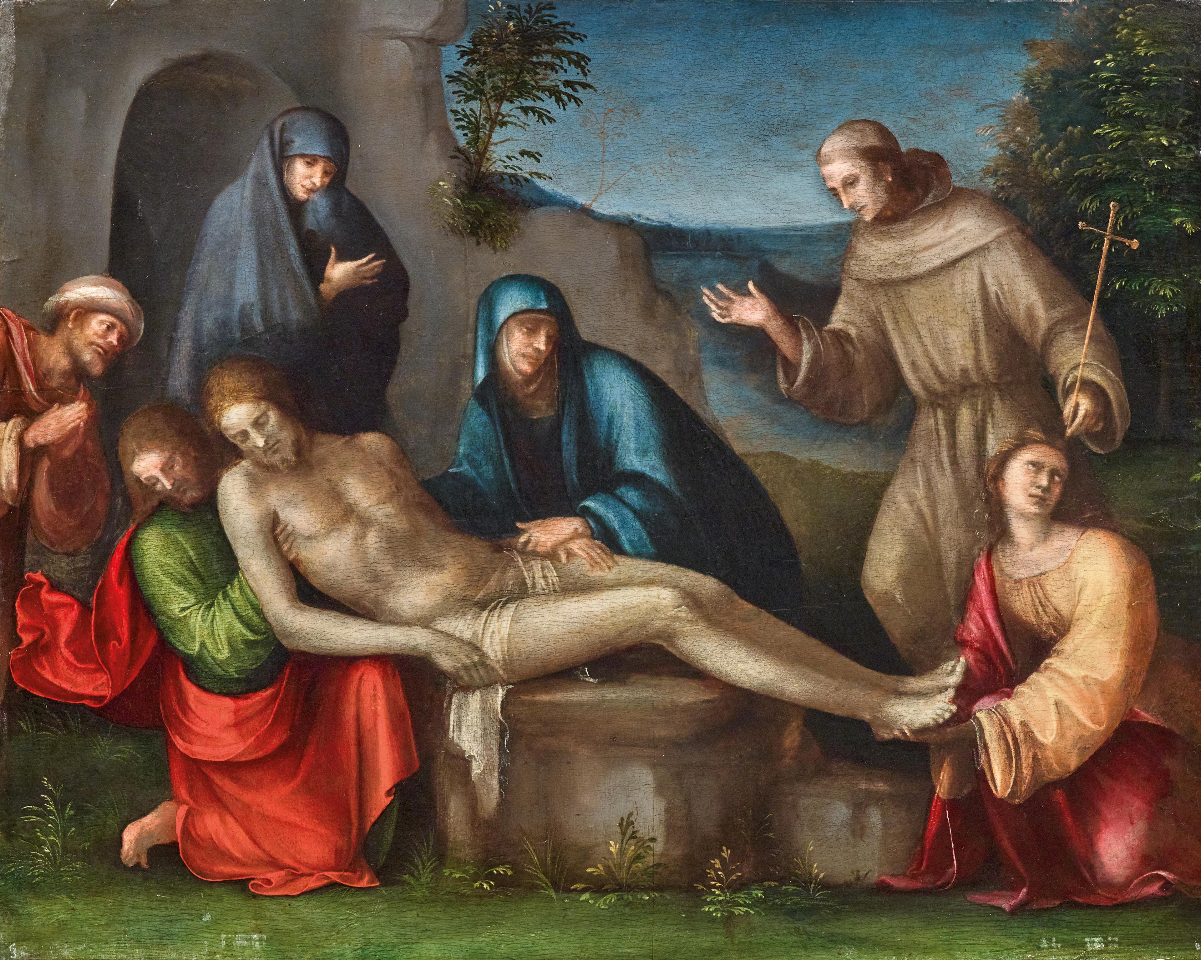 The Lamentation of Christ with Angels