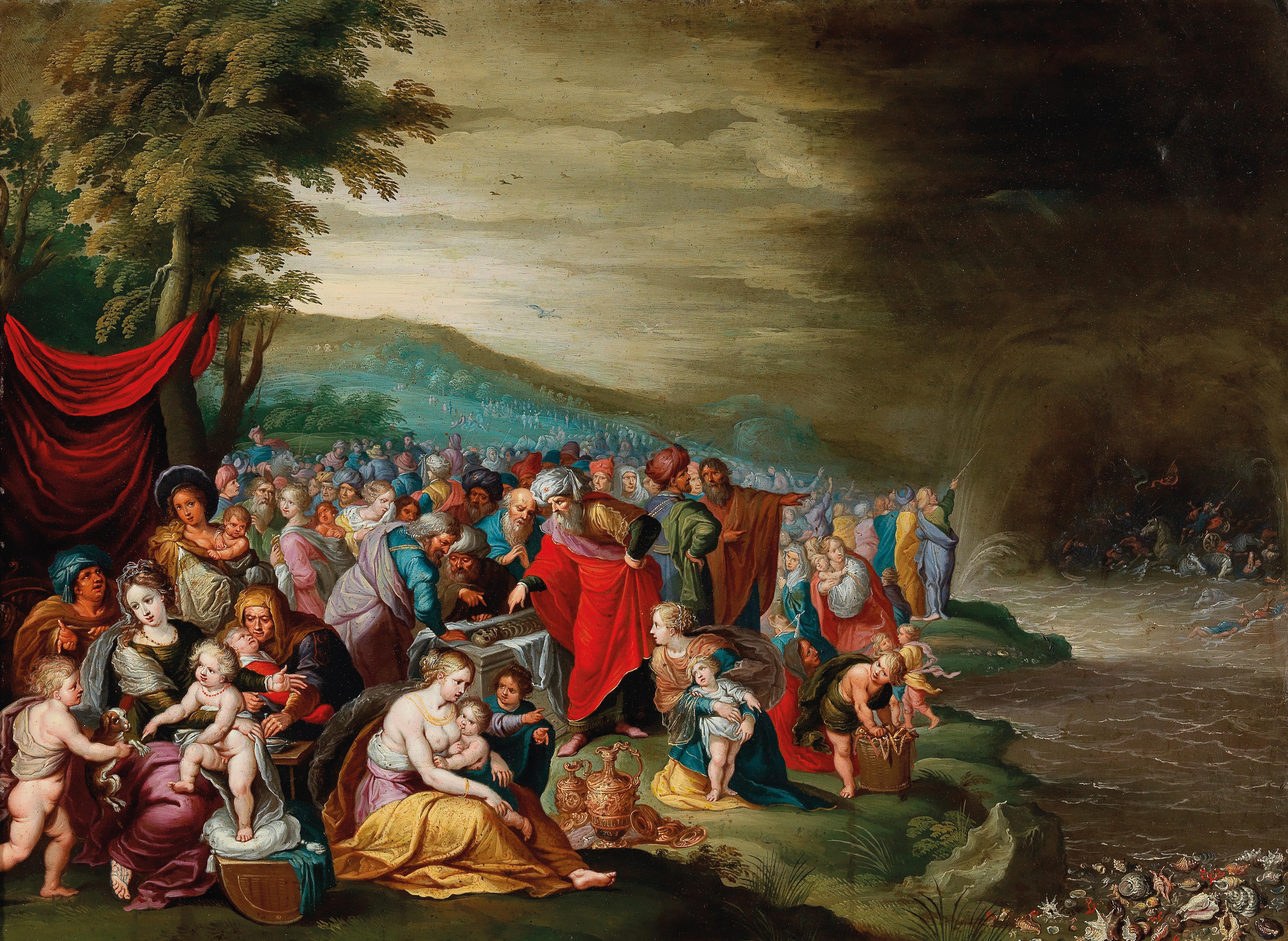The Israelites after crossing the Red Sea