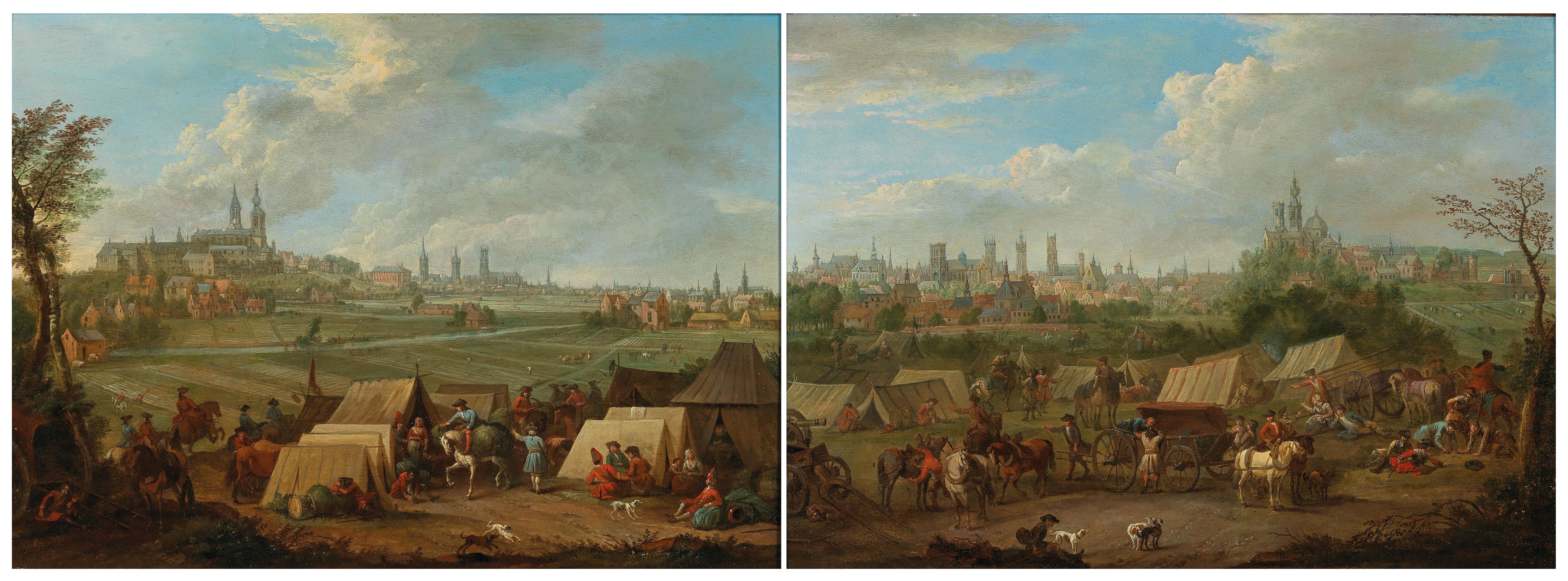 Sample artwork by Karel Breydel (1678 - 1733), known for land-and townscape, figure painting - View similar artists and auction records
