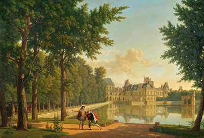 Henry VI and Sully before the Château Royal de Fontainebleau