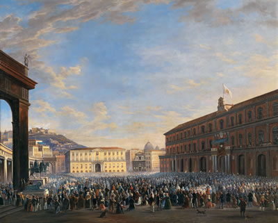 The arrival of Pope Pius IX. in Naples