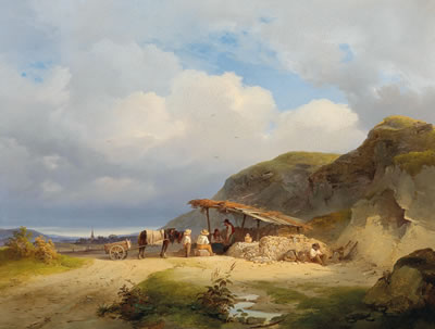 Resting at noon