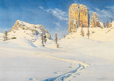 “Cinque Torri, Dolomiten” by Max Martens - Auction record, sale price, and art valuation. Compare with similar artists and explore comparable artworks.