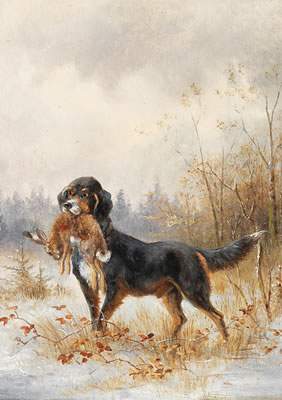 Hund mit Hasen by Moritz Muller the Younger - Auction record, sale price, and art valuation. Compare with similar artists and explore comparable artworks.