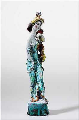 A female figure