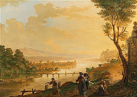 A river landscape at sunset by Franz Hochecker - Auction record, sale price, and art valuation. Compare with similar artists and explore comparable artworks.