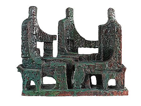 Three Seated Figures