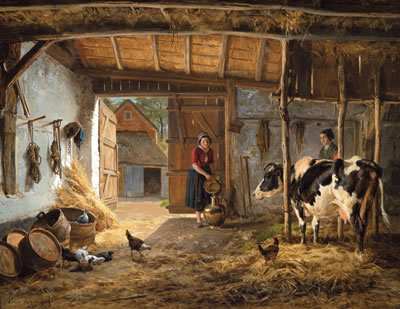 Intérieur d'étable (1858)