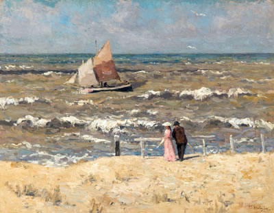 Promenade au bord de la mer