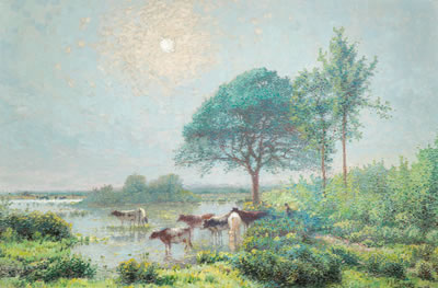 Sample artwork by Adriaan Josef Heymans (1839 - 1921), known for impressionist landscape painting - View similar artists and auction records