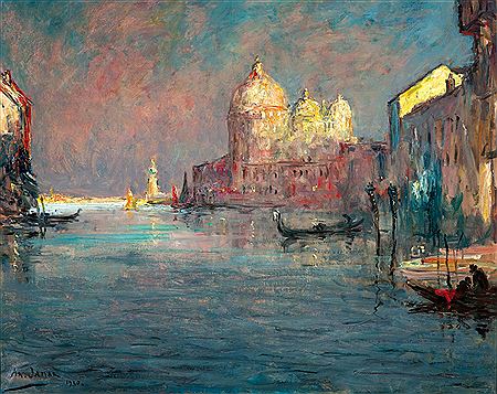 Canal Grande et la Basilique Santa Maria della Salute à Venise