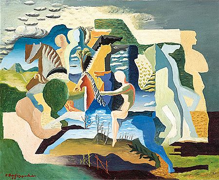 Sample artwork by Zygmunt Dobrzycki (1896 - 1970), known for fauvism and cubism - View similar artists and auction records
