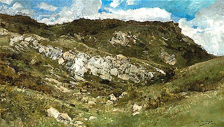 Paysage rocheux dans la Vallée de la Meuse