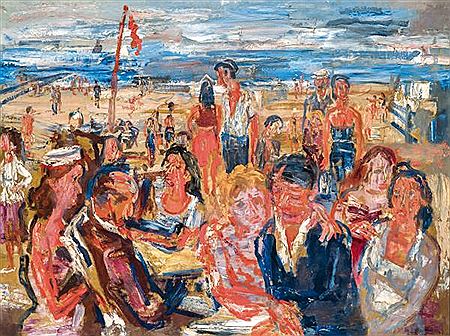 Joueurs à la mer