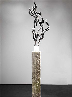 Sample artwork by Alexandra Wejchert (1921 - 1995), known for abstract stainless steel sculpture - View similar artists and auction records