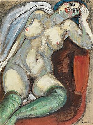 Grand nu aux bas verts by Pierre Combet-Descombes - Auction record, sale price, and art valuation. Compare with similar artists and explore comparable artworks.