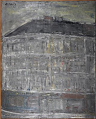 Building and storefronts in Paris