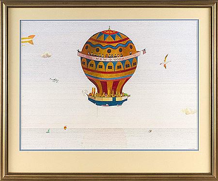 A "New York" hot air balloon