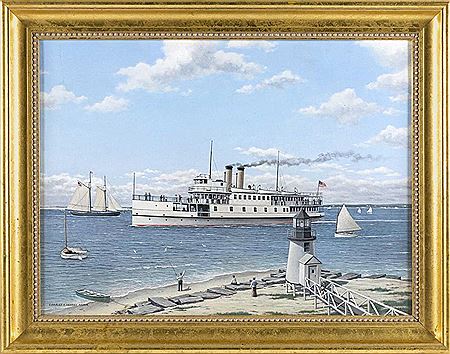Brant Point Light, Nantucket, Massachusetts by Charles "Fran" Kenney - Auction record, sale price, and art valuation. Compare with similar artists and explore comparable artworks.