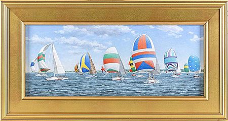 Colorful spinnakers