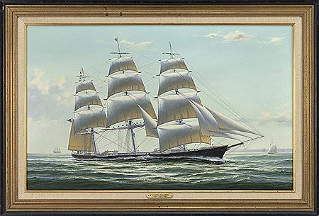 The American clipper ship Flying Cloud. by John Mecray - Auction record, sale price, and art valuation. Compare with similar artists and explore comparable artworks.