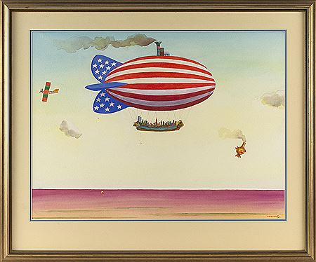 Patriotic hot air balloon