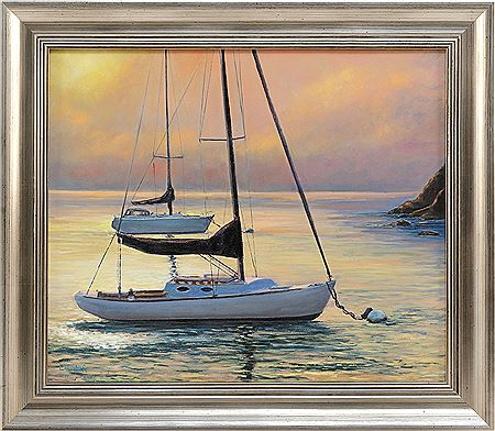 Sleep'in In - Sunrise, Jamestown, RI by Laurie Warner - Auction record, sale price, and art valuation. Compare with similar artists and explore comparable artworks.