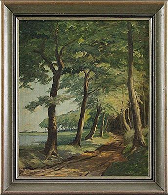Wanderweg am See by Ewald Oesinghaus - Auction record, sale price, and art valuation. Compare with similar artists and explore comparable artworks.