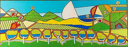 Landscape with Sailboat