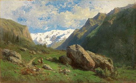 VALLE D'AOSTA, 1860 by Ernesto Allason - Auction record, sale price, and art valuation. Compare with similar artists and explore comparable artworks.