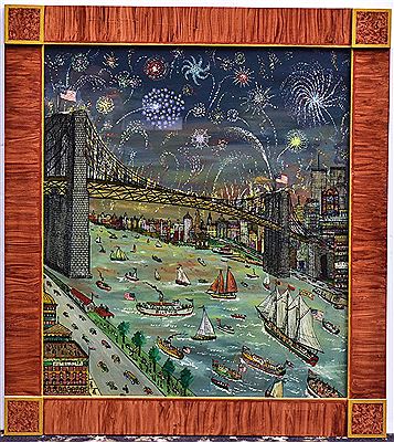 Fourth Of July At The Brooklyn Bridge
